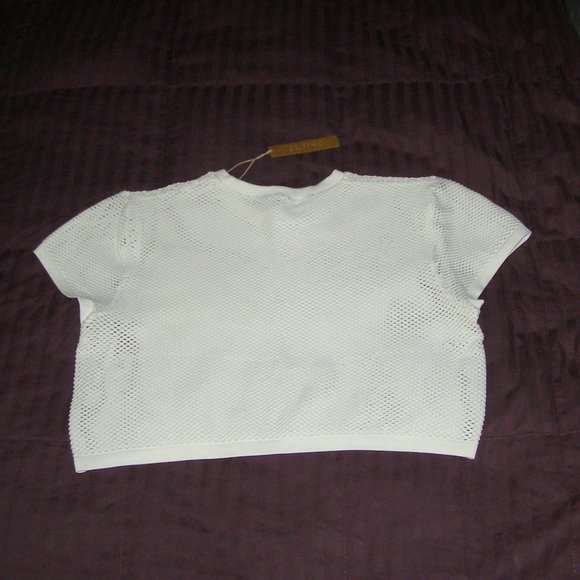 NWT 4X Skims Sport Perforated Seamless Cropped T-Shirt - Picture 5 of 7